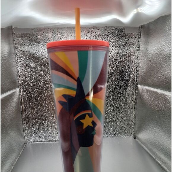 NWT! Starbucks 2020 Pride Rainbow Siren 24oz Venti Plastic Tumbler - Picture 2 of 4